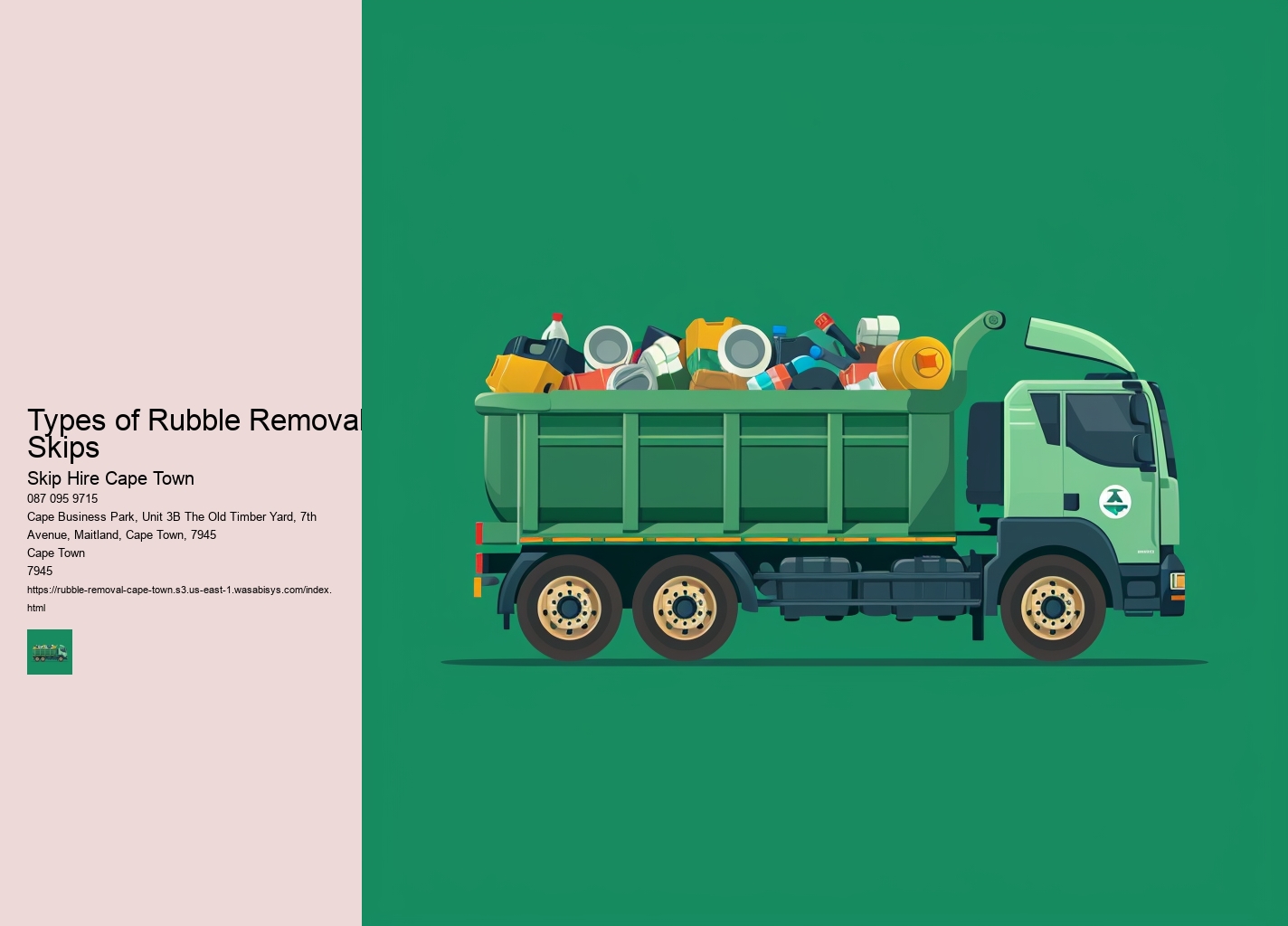 Types of Rubble Removal Skips
